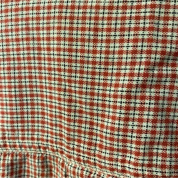 Vintage Men's Red Checkered Arkansas Razorback hogs button down shirt cotton Med - Picture 6 of 8